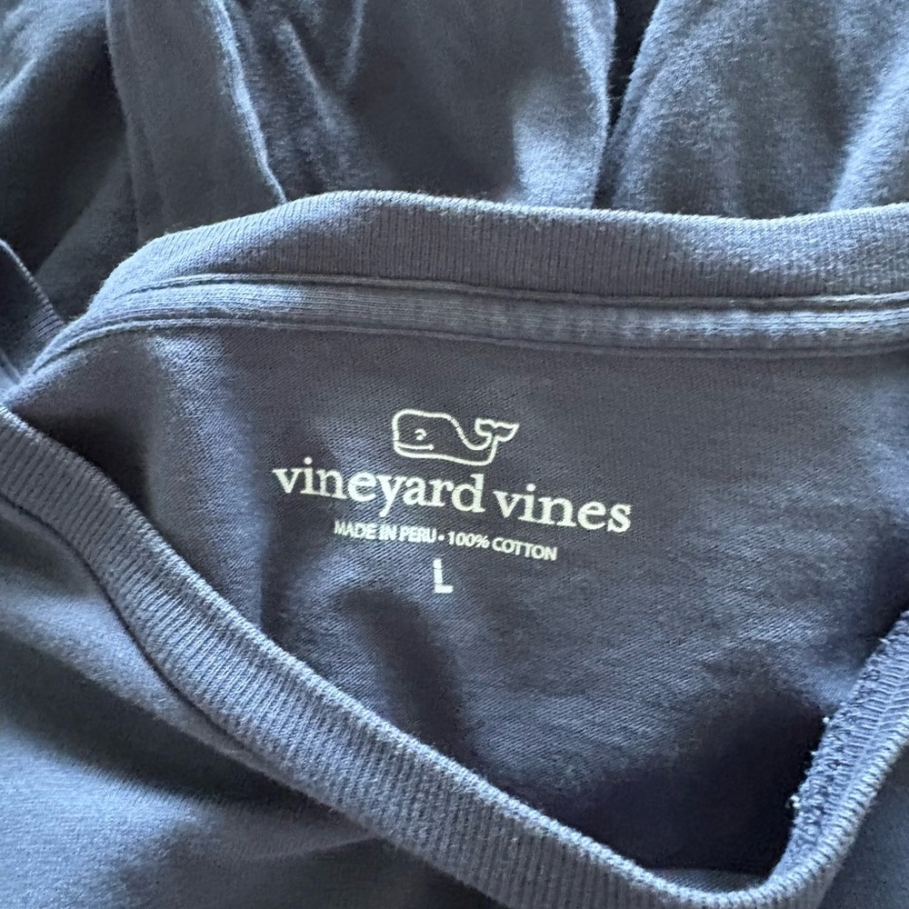 Vineyard Vines Dark Blue Logo Patriots LS t-shirt - Picture 3 of 3